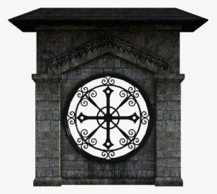 Old Wall Window Stone Gothic Frame 3d Forgotten - Table, HD Png Download, Free Download