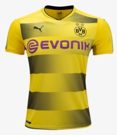 17-18 Borussia Dortmund Home Football Shirt Mario Götze - Dortmund Fc T Shirt, HD Png Download, Free Download
