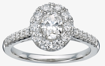 Round Halo Engagement Rings, HD Png Download, Free Download