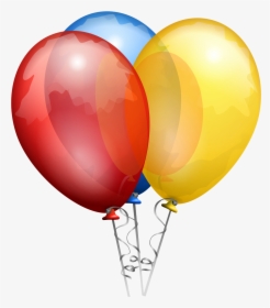 Clip Art Balloon Simple English Wikipedia - Red Gold And Blue Balloons, HD Png Download, Free Download