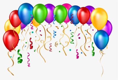 Clip Art Party Balloons Image - Transparent Background Birthday Balloons Png, Png Download, Free Download