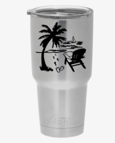 Vinyl Beach Decals For Cups, HD Png Download, Free Download