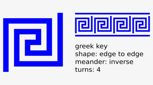 Greek Key Clip Art Greek Border Free Png - Greek Key Symbol Meaning, Transparent Png, Free Download