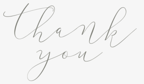 Thank You Transparent Calligraphy, HD Png Download, Free Download