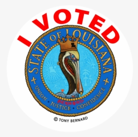 Louisiana I Voted Sticker, HD Png Download, Free Download