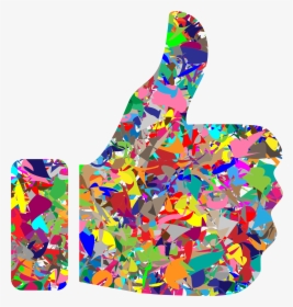 This Free Icons Png Design Of Modern Art Thumbs Up - Thumbs Up Colourful, Transparent Png, Free Download
