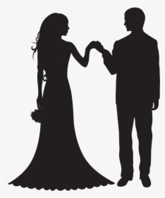 Bride And Groom Silhouette Png - Bride And Groom Png, Transparent Png, Free Download