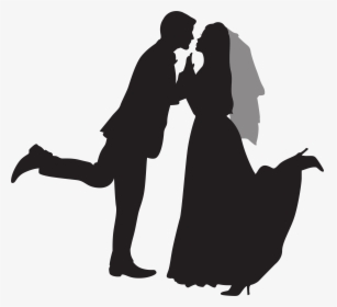 Groom And Bride Silhouette Png Transparent Image, Png Download, Free Download