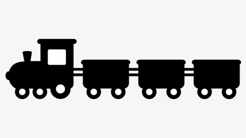 Thomas The Train Clip Art - Silhouette Black And White Train Clipart, HD Png Download, Free Download