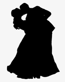 Black Bride And Groom Silhouettes Graphics, HD Png Download, Free Download
