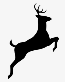 Leaping Deer Silhouette - Nara, HD Png Download, Free Download