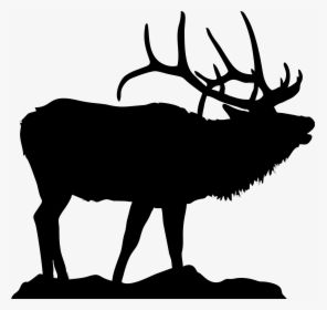 Transparent Deer Antlers Silhouette Png - Elk Silhouette Clip Art, Png Download, Free Download
