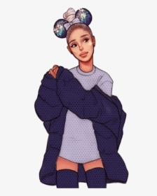 Ariana Grande Drawing Doodle Painting Cute Overlay - Kawaii Ariana Grande Drawing, HD Png Download, Free Download