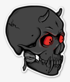 Calavera Demonio Perfil Pegatina - Graffiti Calaberaa, HD Png Download, Free Download