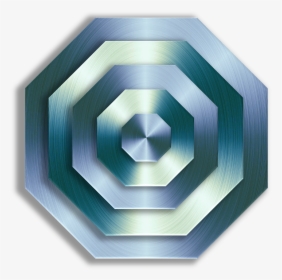Metallic, Surface, 3d, Geometric, Octagon, Silver, - Graphic Design, HD Png Download, Free Download
