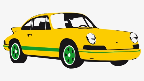 Free Yellow Muscle Car Clipart - Vector Of Car Png, Transparent Png, Free Download