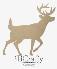 Unfinished Wooden Buck Shape - Deer Clip Art, HD Png Download, Free Download