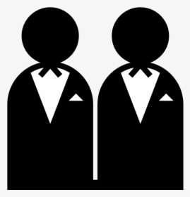 Silhouette,neck,brand - Bride And Groom Icon Silhouette, HD Png Download, Free Download