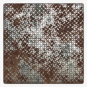 Rusty Metal Treadplate Texture With Cross Pattern, - Rusty Metal Metal Seamless Texture, HD Png Download, Free Download