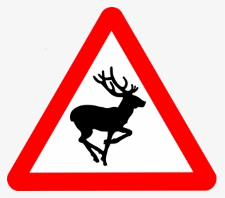 Antler,silhouette,area - Old People Crossing Road Sign, HD Png Download, Free Download