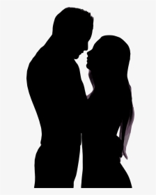 Human - Silhouette Of Man And Woman Hugging, HD Png Download, Free Download