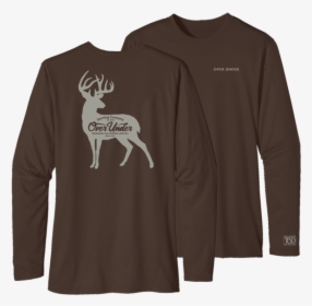 L/s Timber Tech Whitetail Silhouette - Reindeer, HD Png Download, Free Download