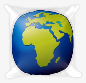 World Emoji Transparent Resume Pillow Earth Globe Europe - Emoji Whatsapp Png World, Png Download, Free Download