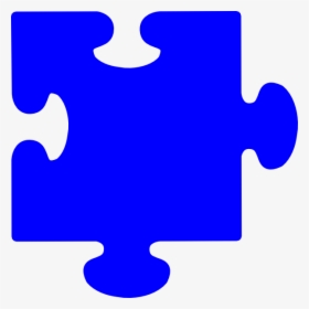 Blue Puzzle Piece Svg Clip Arts - Blue Puzzle Piece Clipart, HD Png Download, Free Download