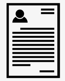Cv Png - Cover Letter Icon White, Transparent Png, Free Download