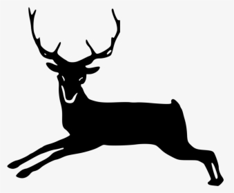 Elk,wildlife,silhouette - Deer, HD Png Download, Free Download