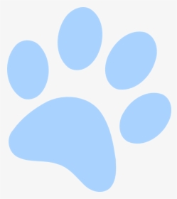 Blue Paw Print Svg Clip Arts - Blue And Black Paw Print, HD Png Download, Free Download