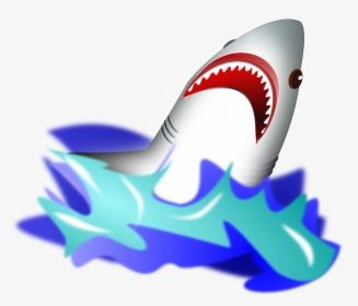 Transparent Sharknado Png - Shark In A Wave Cartoon, Png Download, Free Download