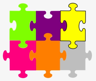 Puzzle, Pieces, Fit Together, Jigsaw, Solve, Colorful - Jigsaw Puzzle 6 Pieces, HD Png Download, Free Download