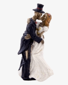 Skeleton Bride And Groom Kissing Clip Arts - Squelette Mariée, HD Png Download, Free Download