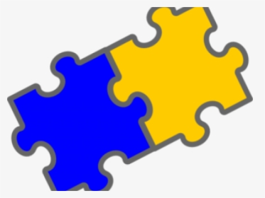Cartoon Puzzle Pieces - Two Puzzle Pieces Clip Art, HD Png Download, Free Download