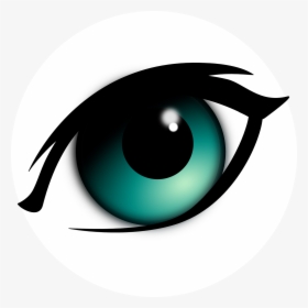 Eye, Mascara, Makeup, Iris, Black, Blue, Looking - Cartoon Eye, HD Png Download, Free Download