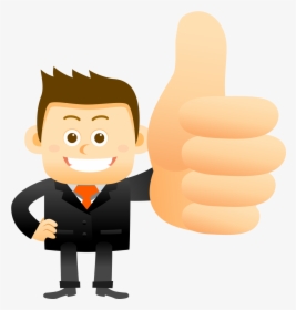 Clipart Happy Thumbs Up - Happy Cartoon Pic Png, Transparent Png, Free Download