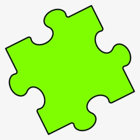 Green Puzzle Piece Clip Art At Clker - Green Puzzle Piece Clip Art, HD Png Download, Free Download