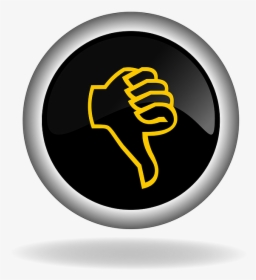 Thumb Down, Button, Icon, Back, Web, Internet, Control - Red Not Ok Sign Thumb, HD Png Download, Free Download