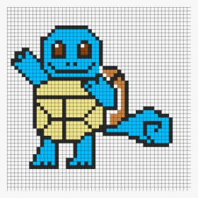 Squirtle Perler Bead Pattern / Bead Sprite - Cartoon, HD Png Download ...