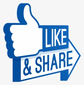Facbook Like And Share Thumbs Up - Like And Share Icon Png, Transparent Png, Free Download