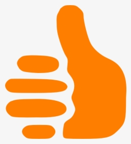 Orange Thumbs Up Png, Transparent Png, Free Download