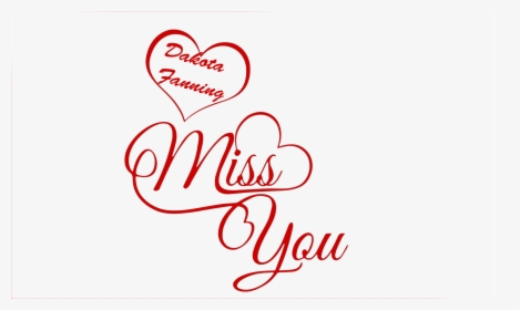 Dakota Fanning Missing You Name Png - Nikhil I Love You, Transparent Png, Free Download