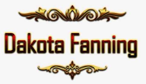 Dakota Fanning Decorative Name Png - Emblem, Transparent Png, Free Download