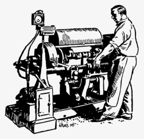 Factory Machine Clipart Black And White, HD Png Download, Free Download