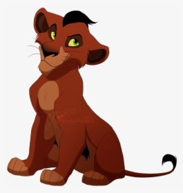 Lk, A Young Lion Cub, - Lion King Scar Cub, HD Png Download, Free Download