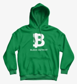 Green & White Hoodie - Freedom Hoodie Canaian, HD Png Download, Free Download