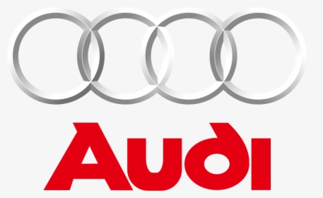 Audi brand logo symbol black with name red design Vector Image