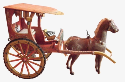 Folk Art Horse And Carriage - Chaise, HD Png Download, Free Download