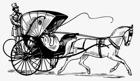 Transparent Carriage Clipart - Buggy Clipart Black And White, HD Png Download, Free Download